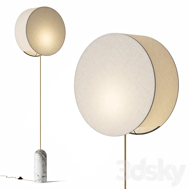 Simone and Marcel Pendolo Floor Lamp 3DS Max Model