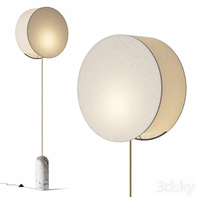 Simone and Marcel Pendolo Floor Lamp 3dsMax Model