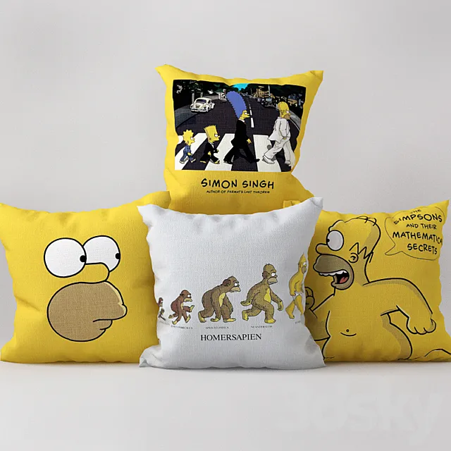 SIMPSONS PILLOWS \ Pillow Simpsons 3ds Max