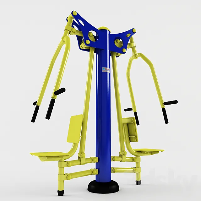 Simulator SL 101 bench press chest sitting 3ds Max