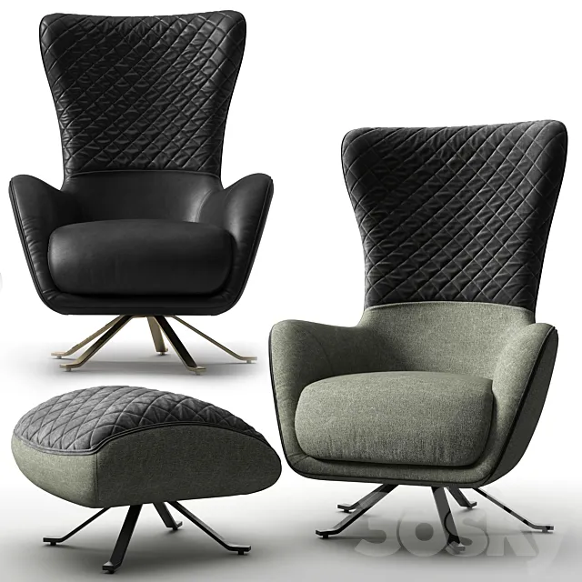 SIN SEATY Armchair 3ds Max