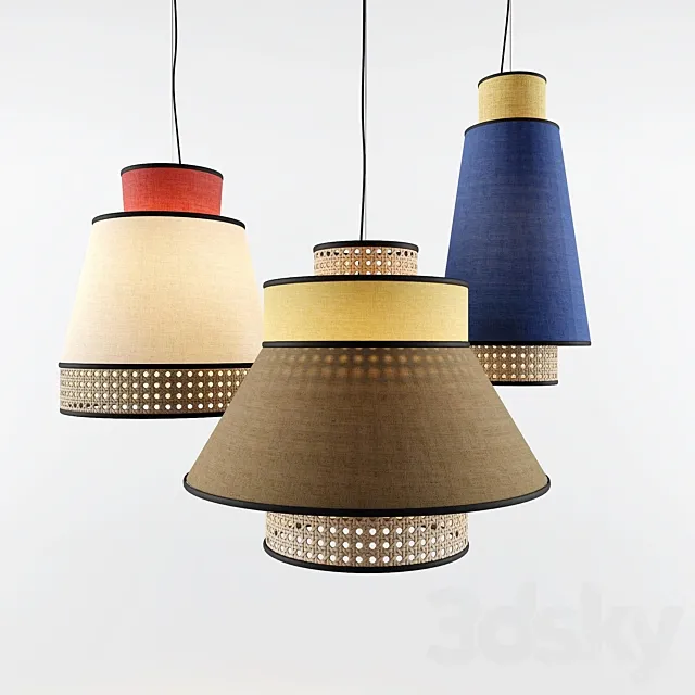 singapour pendant light 3ds Max