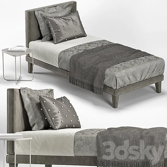 SINGLE BED 06 3ds Max