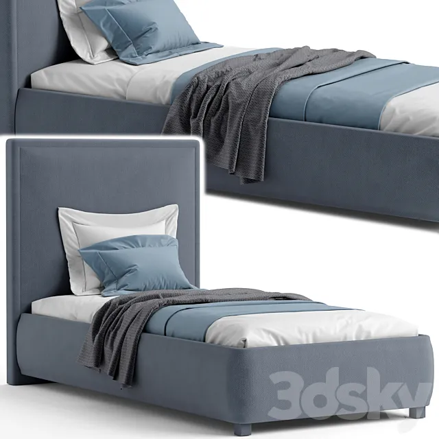 Single bed_1 3ds Max