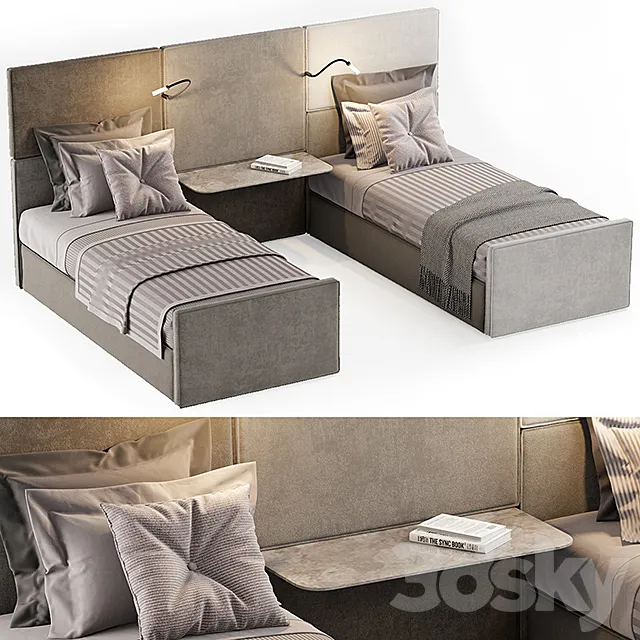 SINGLE BEDS 11 3ds Max