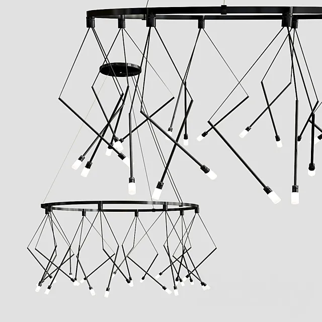 Single Ring Pendant Light 3ds Max