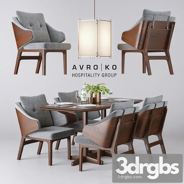 Single thread table and chair – avroko 2 3dsmax Download