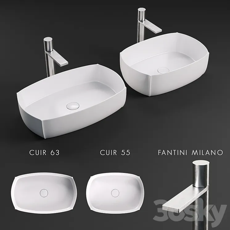 Sink Arbi Cuir 3DS Max