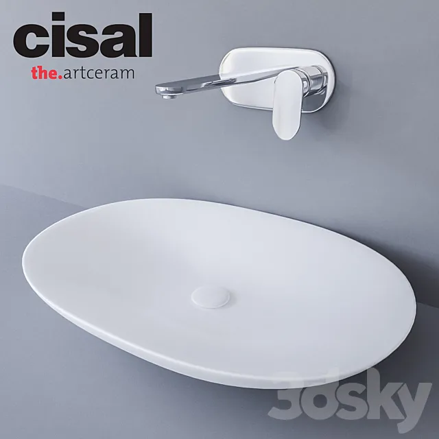 Sink Artceram La Fontana and Cisal LineaViva 3DSMax File