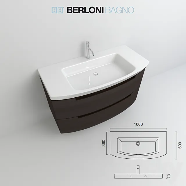Sink BERLONI BAGNO MOON 3DSMax File