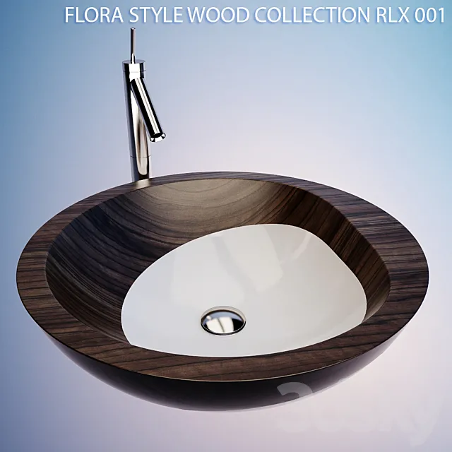Sink bill FLORA STYLE WOOD COLLECTION RLX 001 3DSMax File