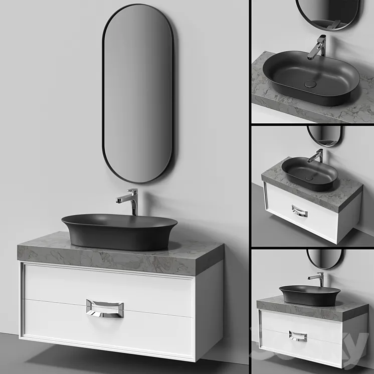 Sink CANALETTO by KERAMA MARAZZI 3DS Max Model