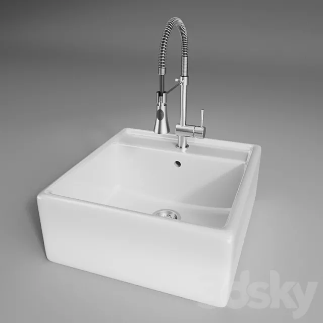 Sink CG 8 – 598 mm x 630 mm x 255 mm 3DS Max Model