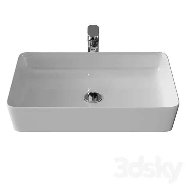 Sink Creavit UL060-00CB00E-0000 white 3DSMax File