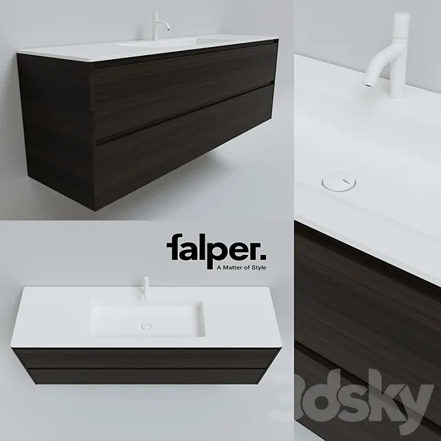 Sink Falper Flat pedestal Falper Viaveneto 3DSMax File