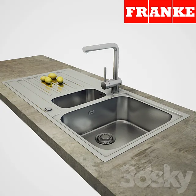 Sink Franke Argos 3DS Max Model