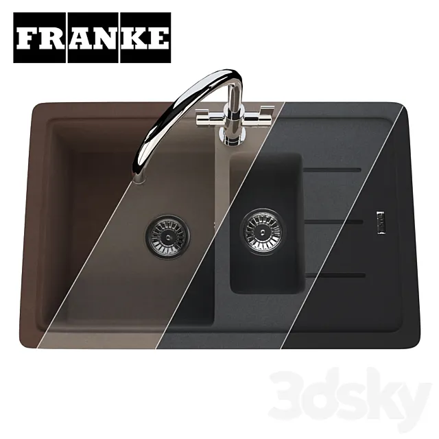 Sink Franke Basis BFG 651-78 – 8 colors 3ds Max