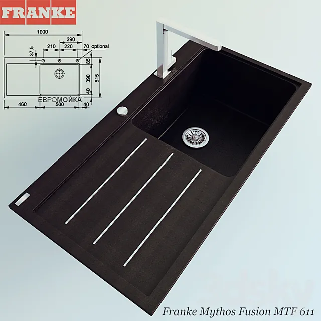 Sink Franke Mythos Fusion MTF 611 3ds Max