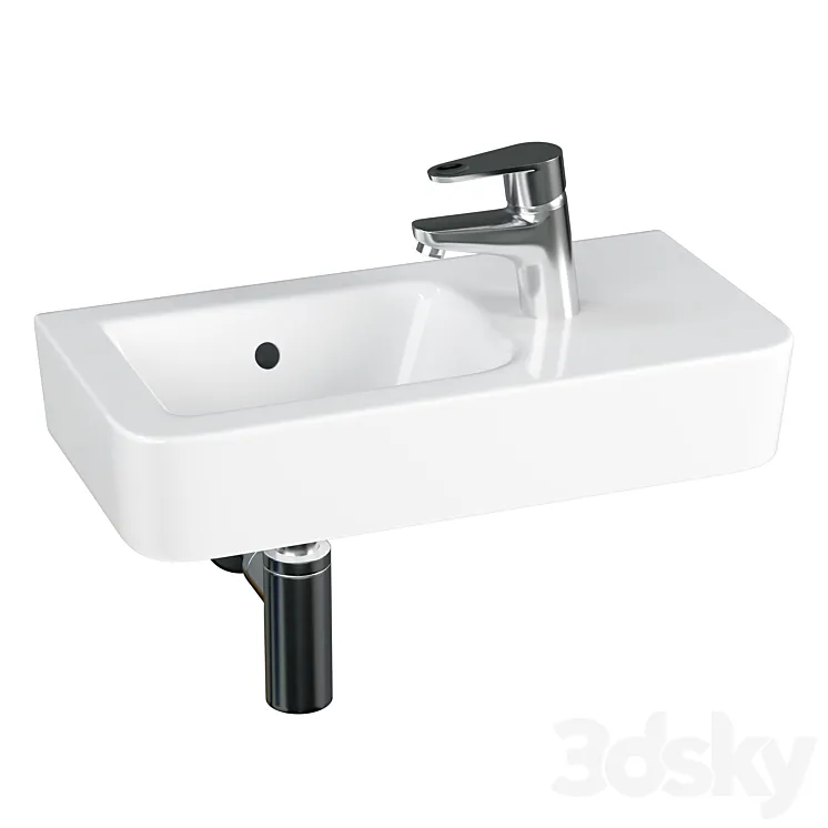 Sink Geberit (Keramag) Renova Nr1 276250000 white 3DS Max Model