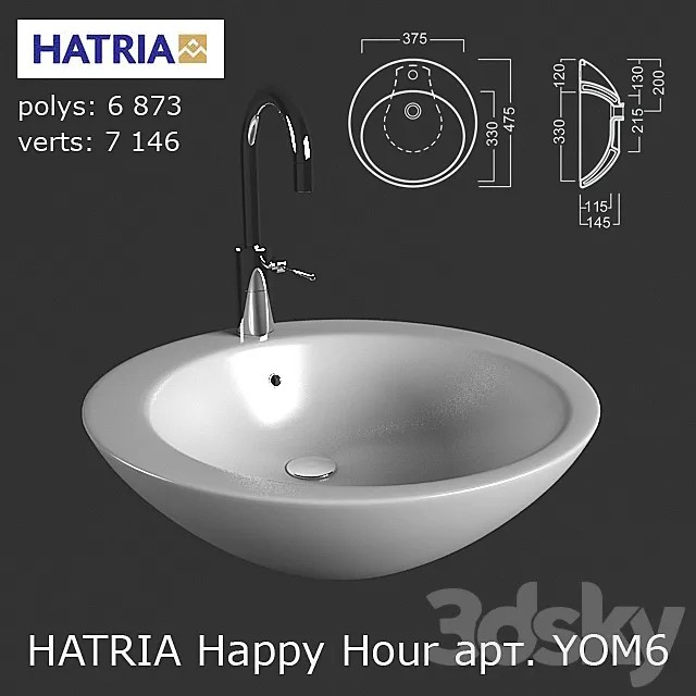 Sink Happy Hour (Happy AUA) 02-00 Y0M6 3DSMax File