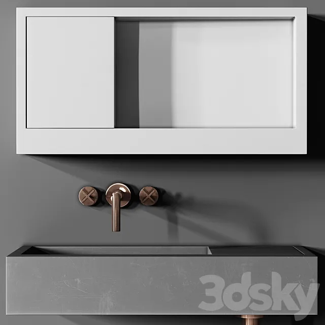 Sink Kast Flor Mini Basin 3ds Max