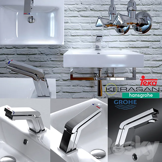 sink KERASAN Cento 3ds Max