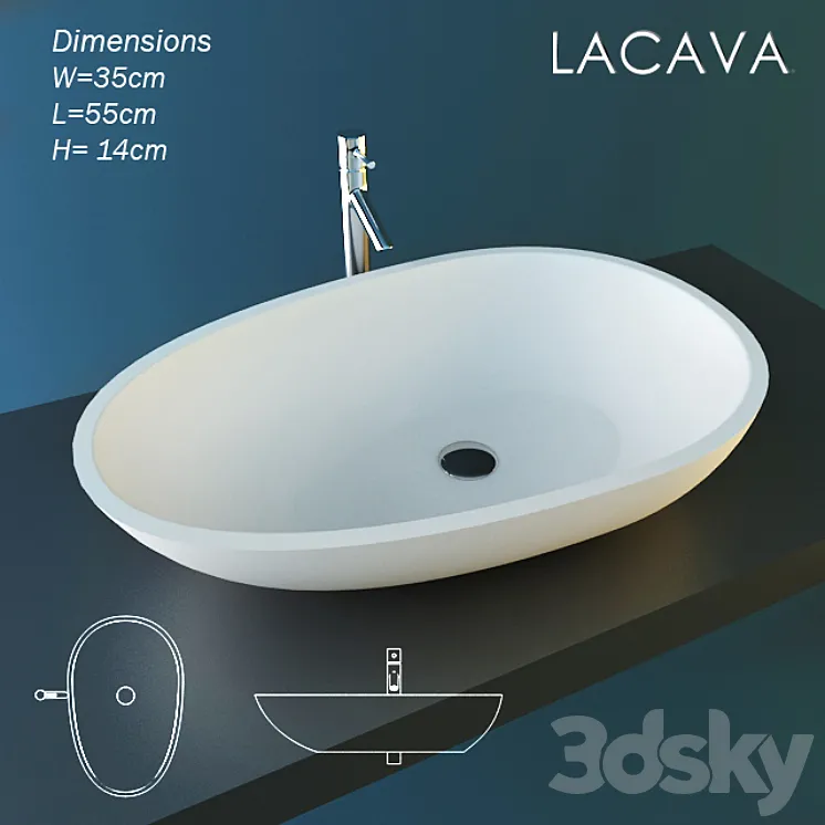 Sink Lacava SCOH6 3DS Max