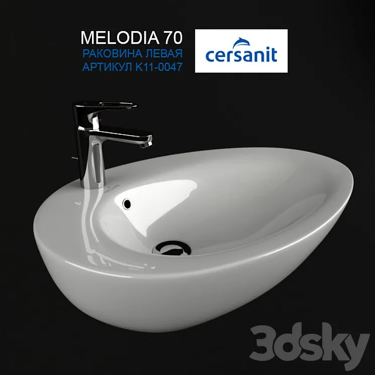 Sink Sersanit MELODIA 70 3DS Max