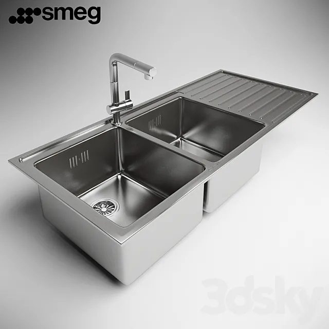 Sink Smeg LM116D 3DSMax File
