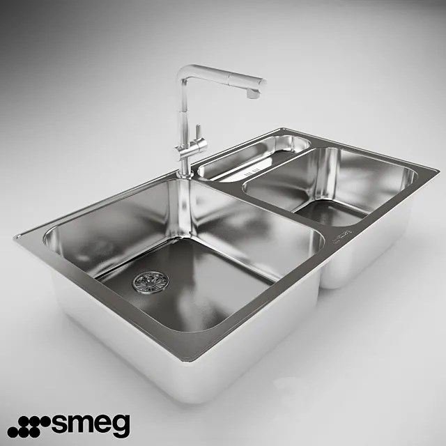 Sink Smeg LTS903-2 3ds Max