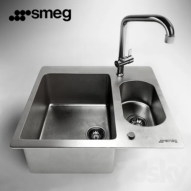 Sink Smeg SRO3416 3DS Max Model