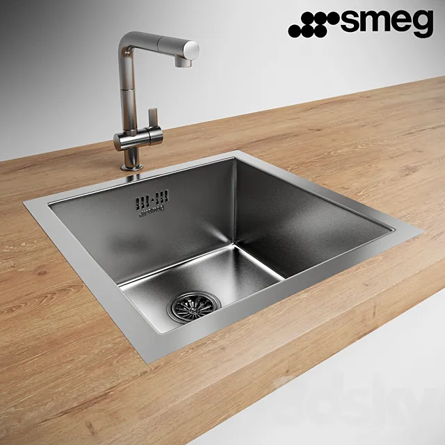 Sink Smeg VQ40-2 3DS Max Model