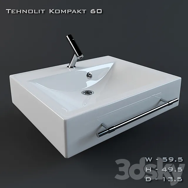 Sink Tehnolit Kompakt 60 cm 3DSMax File