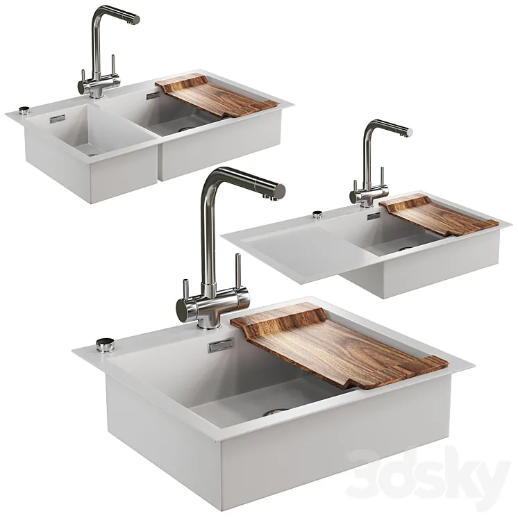 Sink with mixer 3DS Max Model