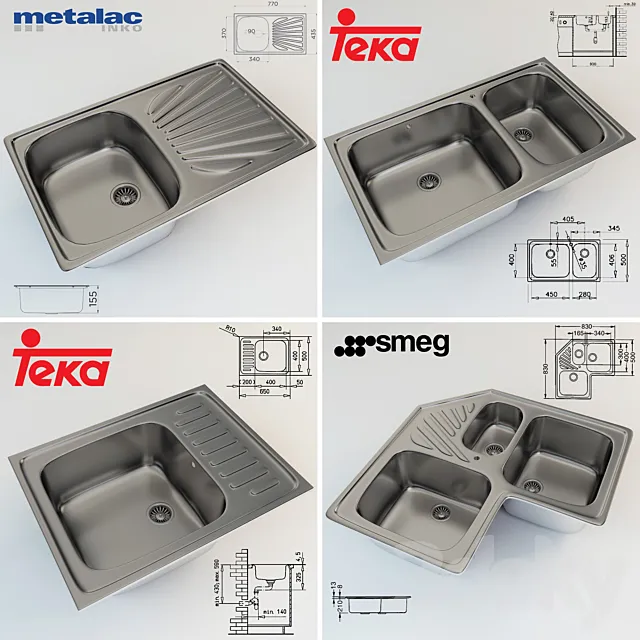 Sinks 3ds Max