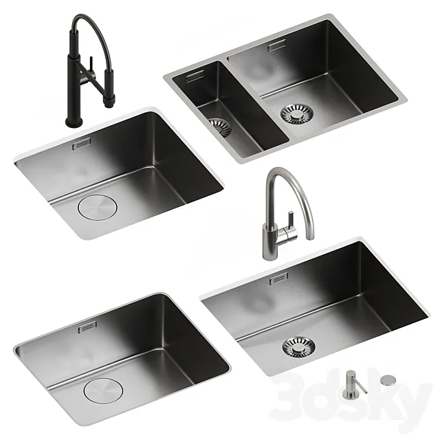 Sinks and faucets Franke 3DSMax File