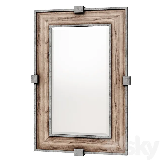 Siringo Weathered Wood Mirror 3DS Max Model