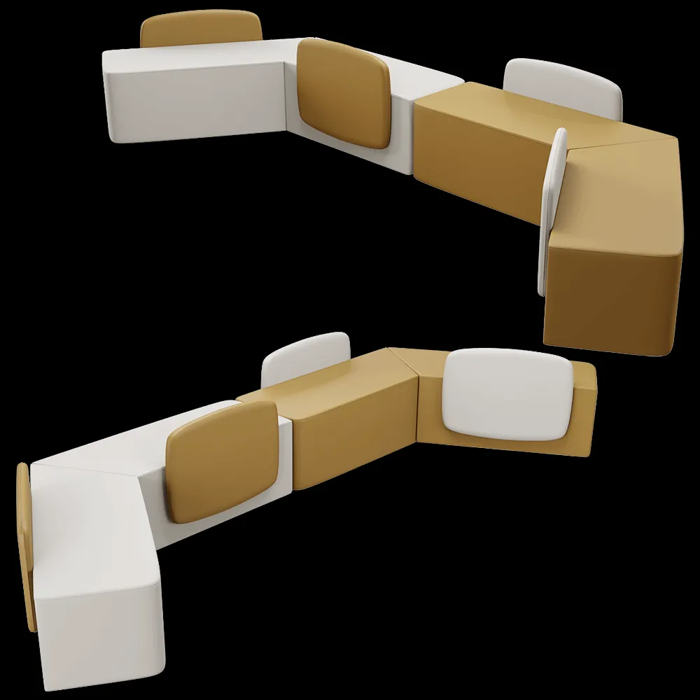 Sitlosophy – Modular seating Mantra 3ds Max