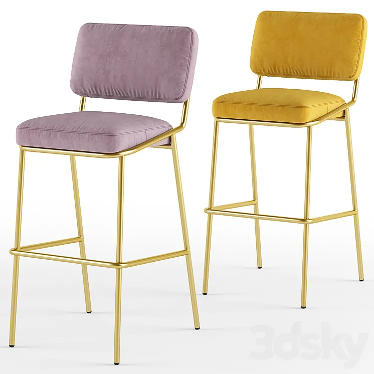 Sixty barchair – connubia calligaris 3DS Max Model