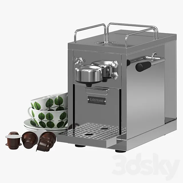 Sjostrand Espresso Machine 3ds Max