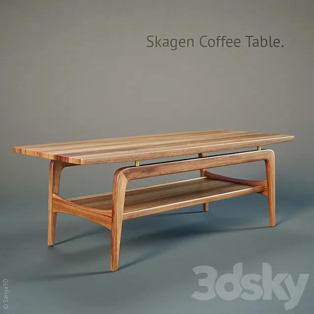 Skagen Coffee Table by Design Within Reac 3DSMax File