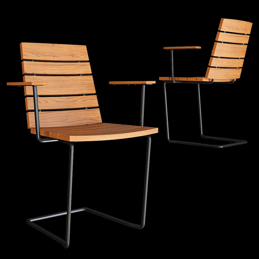 Skargaarden – Chair with armrests Grinda 3ds Max