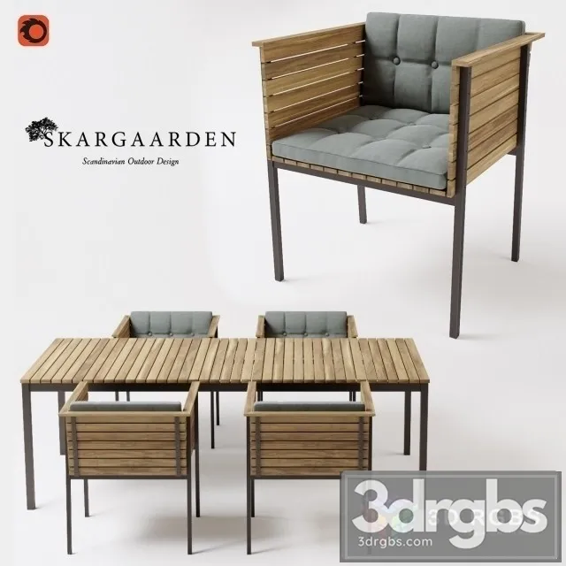 Skargaarden Haringe Armchair Table 3dsmax Download