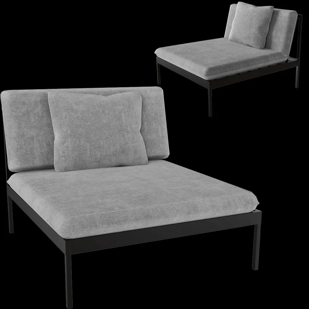 Skargaarden – Lounge chair Bonan 3ds Max