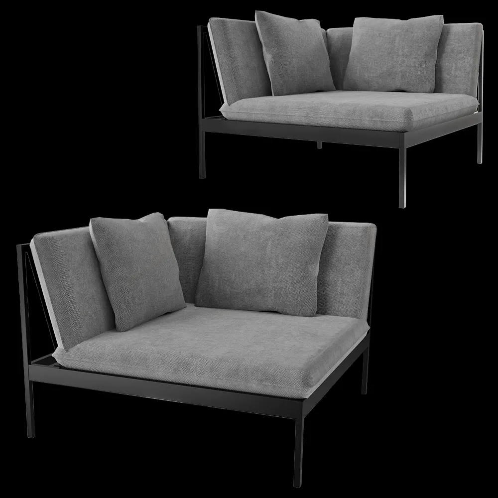 Skargaarden – Lounge chair Bonan corner 3ds Max