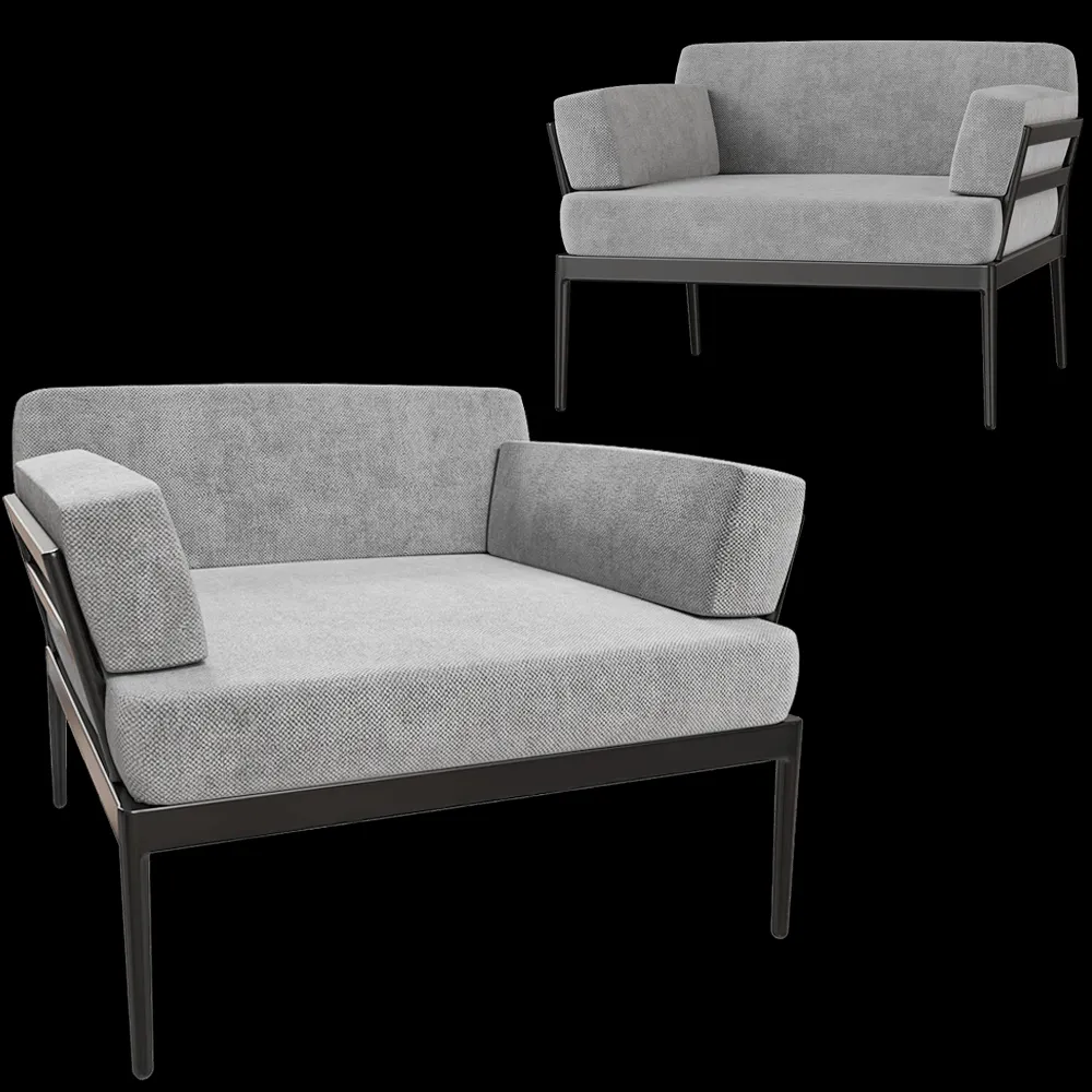 Skargaarden – Outdoor armchair ANHOLT 3ds Max