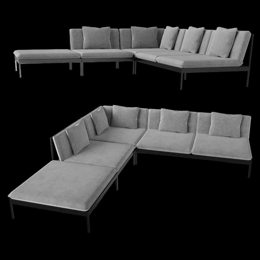 Skargaarden – Outdoor sofa Bonan 3ds Max