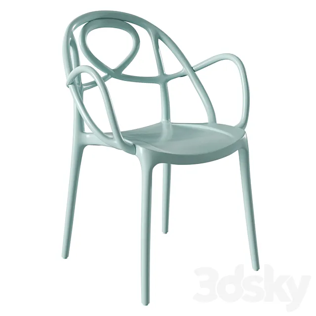 Sketch Chair Stackable Russet 3ds Max