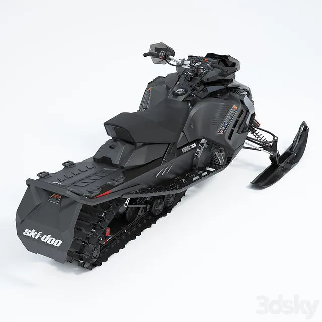 Ski-Doo Renegade X-RS 900 ACE Turbo Snowmobile 3dsMax Model