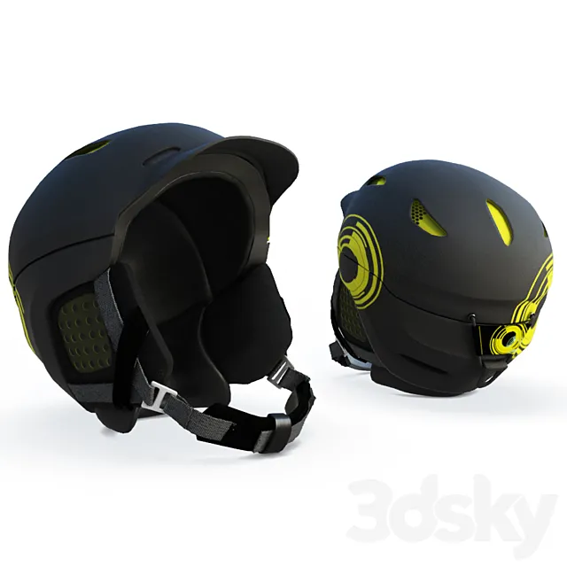 Ski helmet 3ds Max